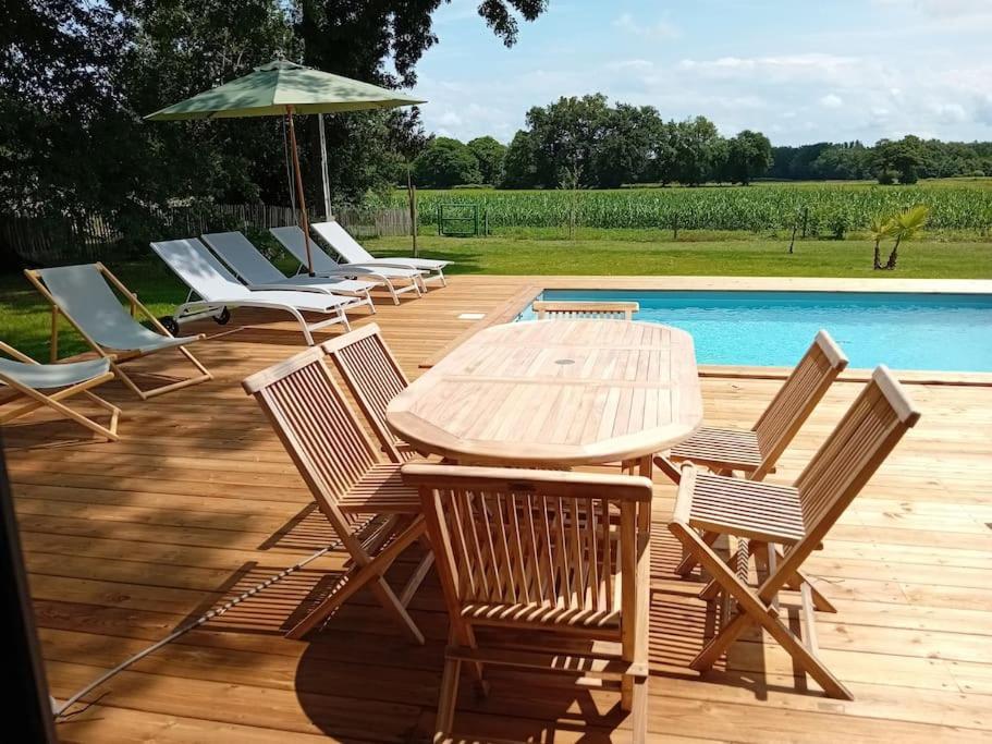 Maison Neuve Avec Piscine Chauffee, 4 Kms De Contis Plage سان جوليان-أون-بورن المظهر الخارجي الصورة